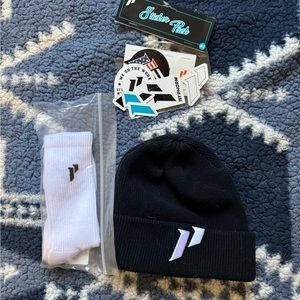 1st phorm socks stickers and hat